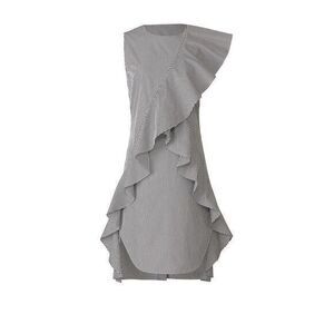 GOEN. J Striped Ruffle Dress SMALL